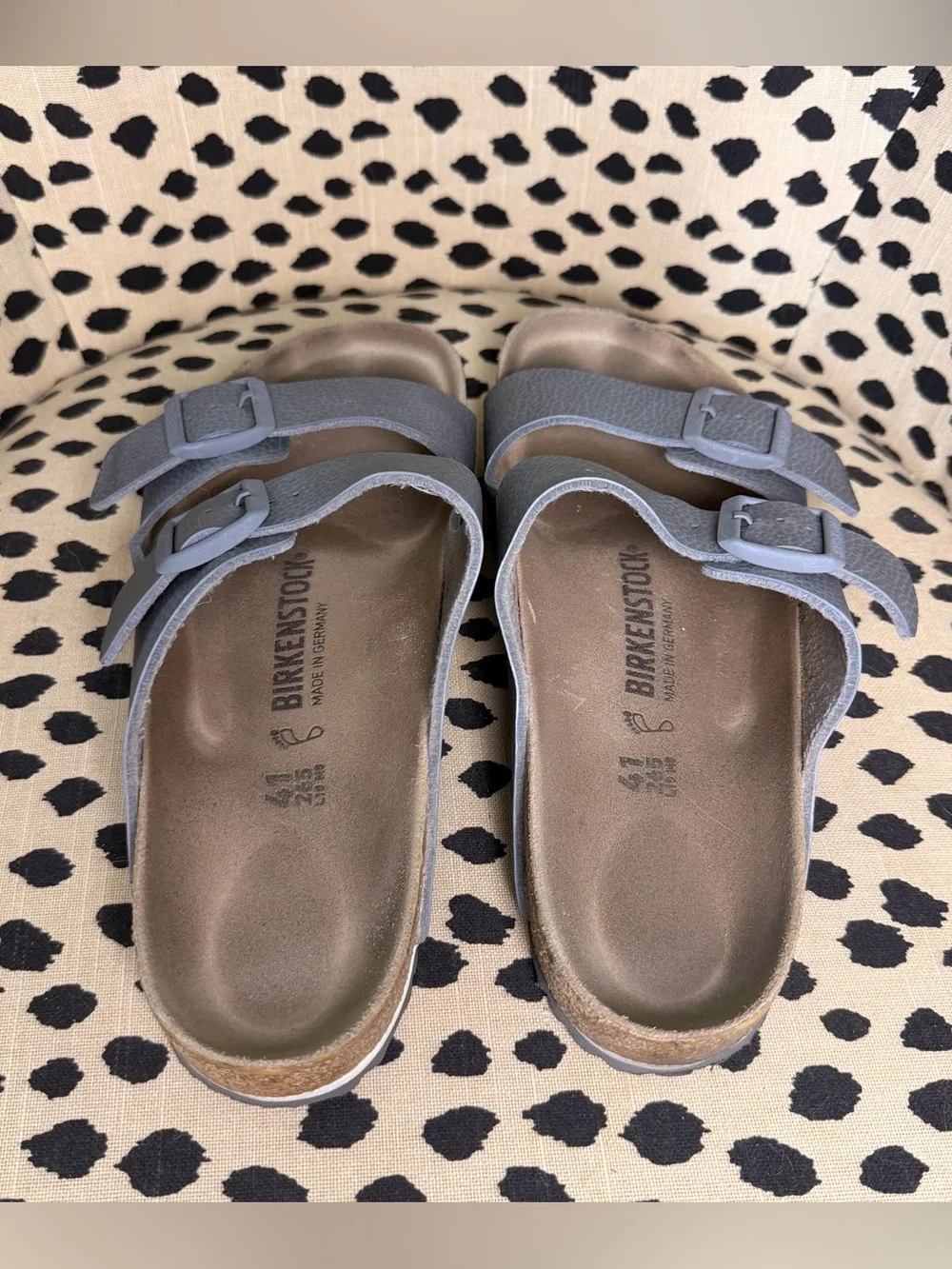 Birkenstock Arizona Two-Strap Sandals in Matte Slate Gray